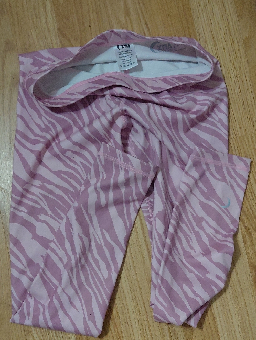 ZYIA Pink Zebra Print Kids Leggings
